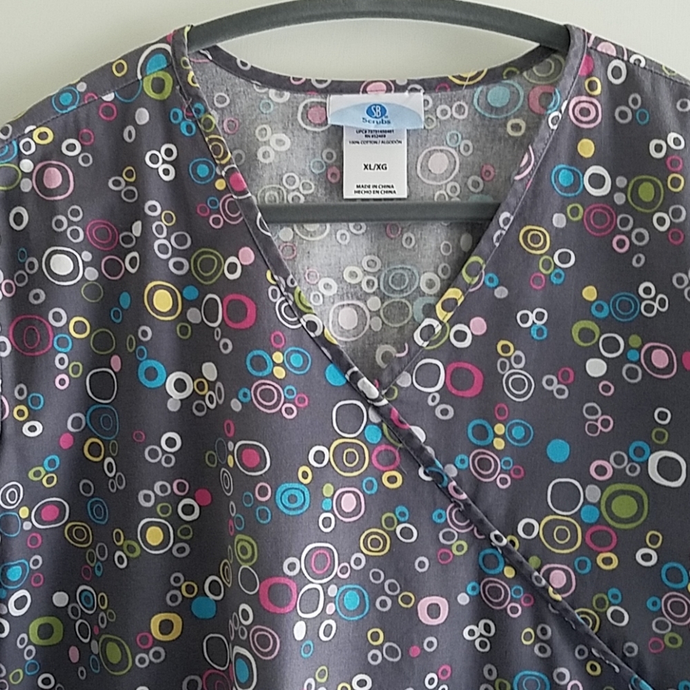 Scrubs utility top. Fun colors